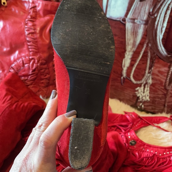 Thigh high vintage suede boots - Picture 9 of 13